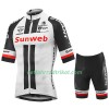 Fahrradbekleidung Radtrikot Kurzarm + Radhose Kurze 2018 Team Sunweb N001 